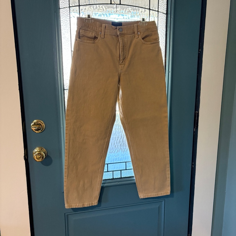 Banana Republic High-Rise Straight Fit Sahara Tan Jeans